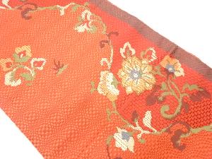 本場筑前博多花唐草模様織出し名古屋帯